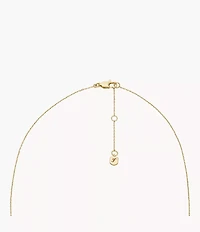 Ellis Toi Et Moi Gold-Tone Brass Station Necklace