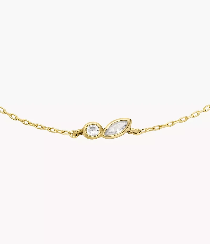 Ellis Toi Et Moi Gold-Tone Brass Station Bracelet
