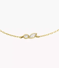 Ellis Toi Et Moi Gold-Tone Brass Station Bracelet