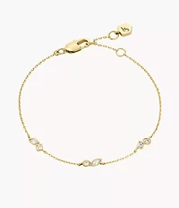 Ellis Toi Et Moi Gold-Tone Brass Station Bracelet
