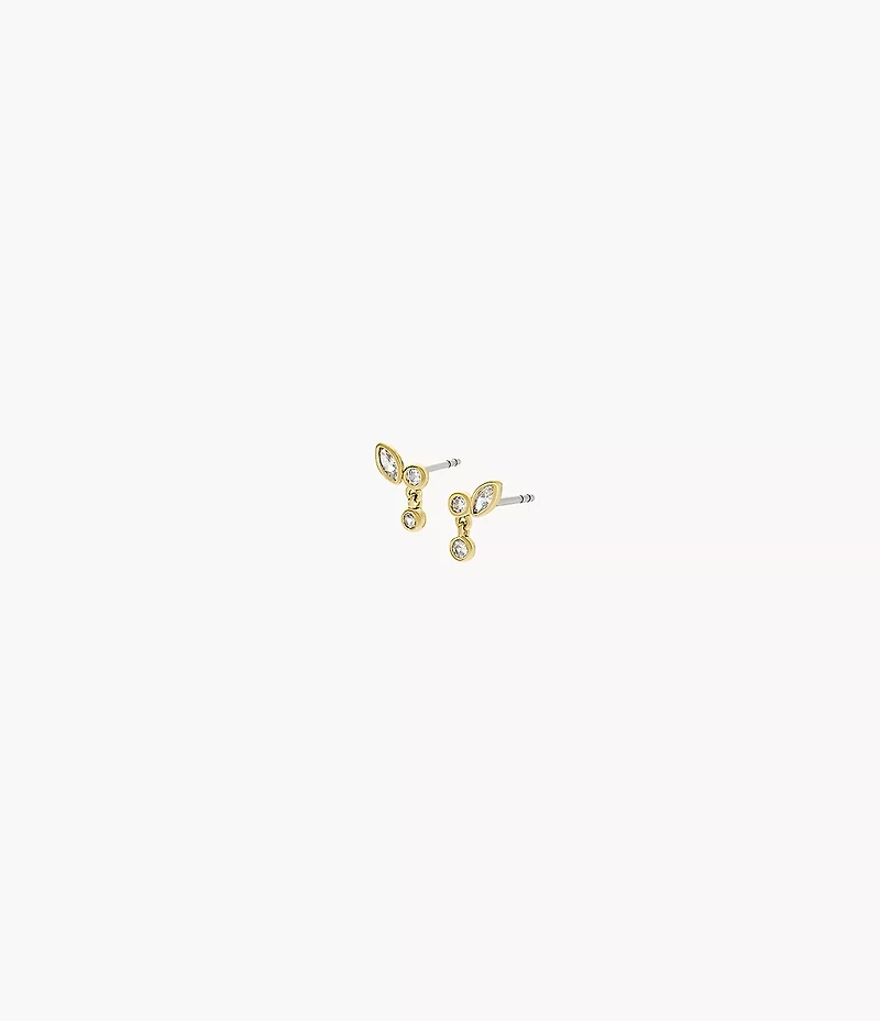 Ellis Toi Et Moi Gold-Tone Brass Stud Earrings