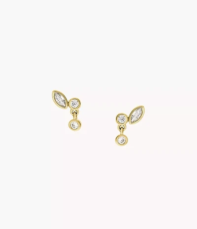 Ellis Toi Et Moi Gold-Tone Brass Stud Earrings