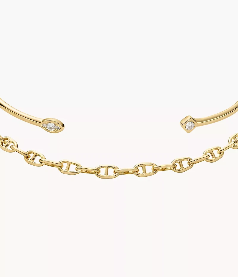 Heritage Gold-Tone Brass Bracelet Gift Set