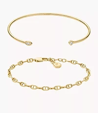 Heritage Gold-Tone Brass Bracelet Gift Set