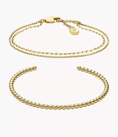 Ellis Gold-Tone Brass Bracelet Gift Set