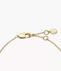 Sutton Heartbeat Gold-Tone Brass Station Bracelet