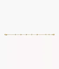 Sutton Heartbeat Gold-Tone Brass Station Bracelet
