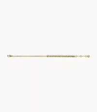 Sutton Love-All Gold-Tone Brass Heart Link Tennis Bracelet