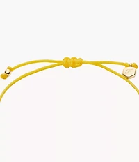 Sutton Mini Moments Yellow Gold-Tone Brass Pavé Flower Bracelet