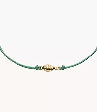 Sutton Mini Moments Seafoam Green Gold-Tone Brass Fish Bracelet