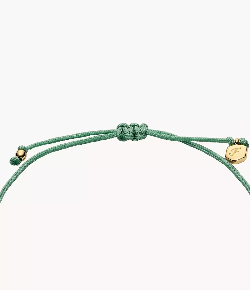 Sutton Mini Moments Seafoam Green Gold-Tone Brass Fish Bracelet