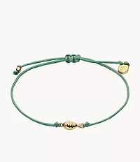 Sutton Mini Moments Seafoam Green Gold-Tone Brass Fish Bracelet