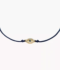 Sutton Mini Moments Midnight Blue Gold-Tone Brass Evil Eye Bracelet