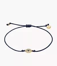 Sutton Mini Moments Midnight Blue Gold-Tone Brass Evil Eye Bracelet