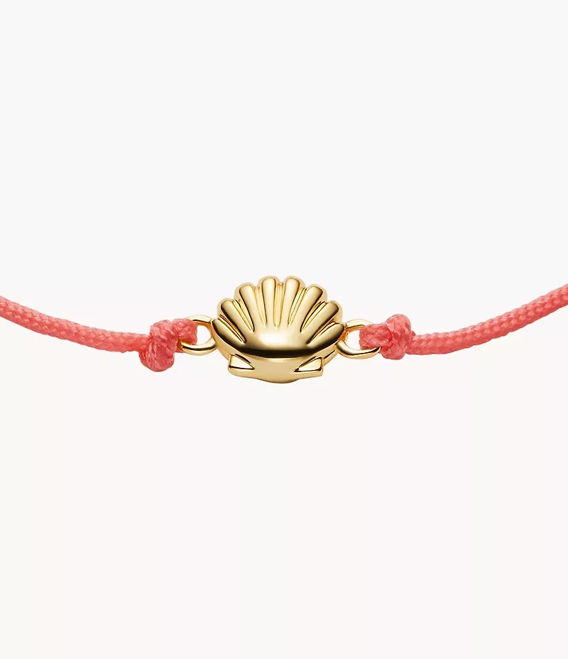 Sutton Mini Moments Coral Gold-Tone Brass Seashell Bracelet