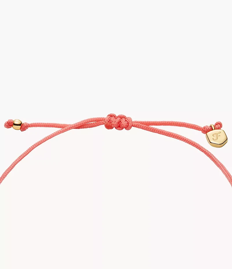Sutton Mini Moments Coral Gold-Tone Brass Seashell Bracelet