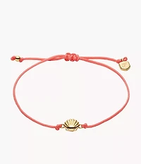 Sutton Mini Moments Coral Gold-Tone Brass Seashell Bracelet