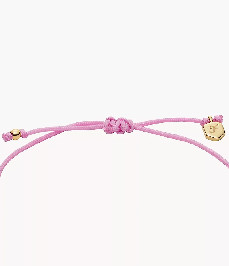 Sutton Mini Moments Dusty Pink Gold-Tone Brass Heart Bracelet