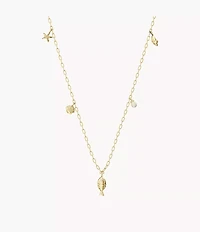 Sutton By The Sea Gold-Tone Brass Shell Necklace