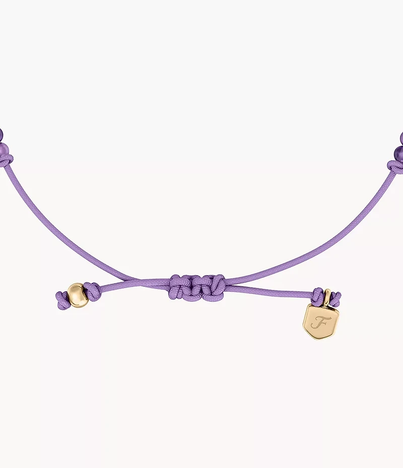 Sutton Mini Moments Purple Beaded Infinity Bracelet