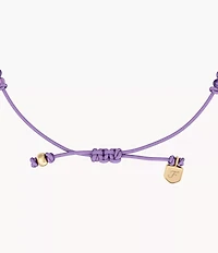 Sutton Mini Moments Purple Beaded Infinity Bracelet
