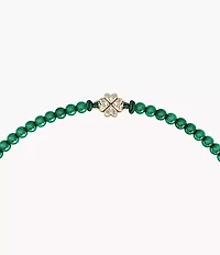 Sutton Mini Moments Green Beaded Clover Bracelet