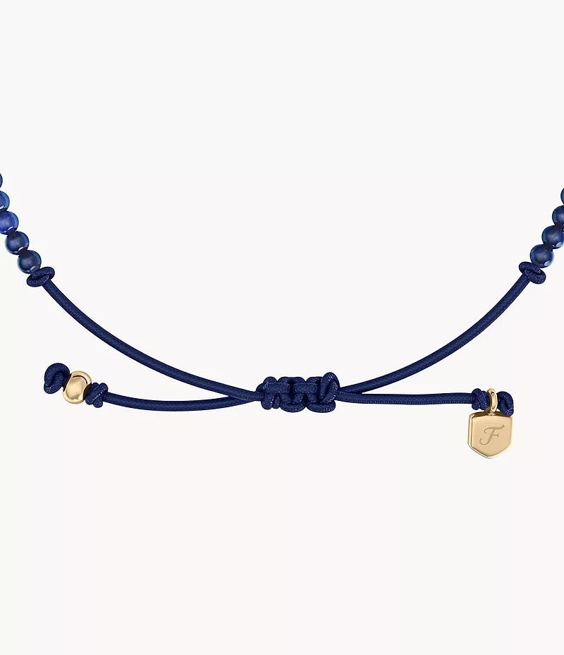 Sutton Mini Moments Blue Beaded Crescent Moon Bracelet