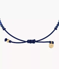 Sutton Mini Moments Blue Beaded Crescent Moon Bracelet