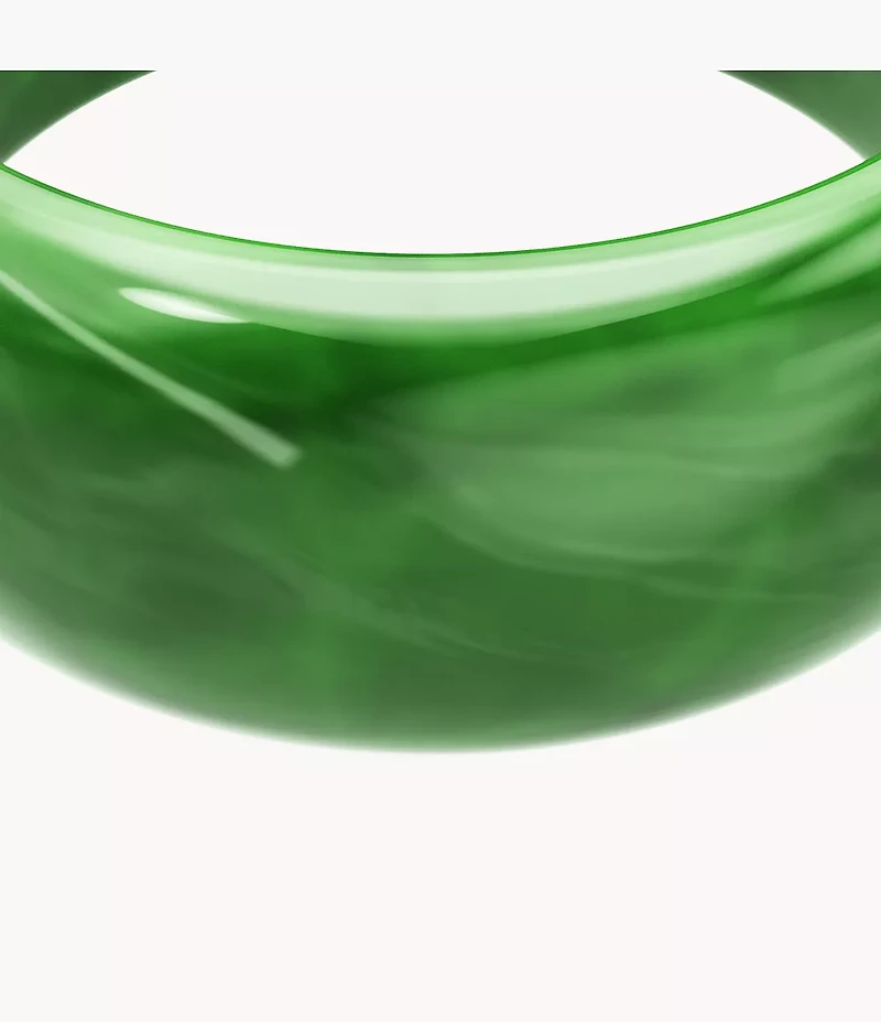 Resin Collection Green Bangle Bracelet