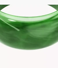 Resin Collection Green Bangle Bracelet