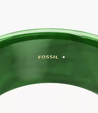 Resin Collection Green Bangle Bracelet