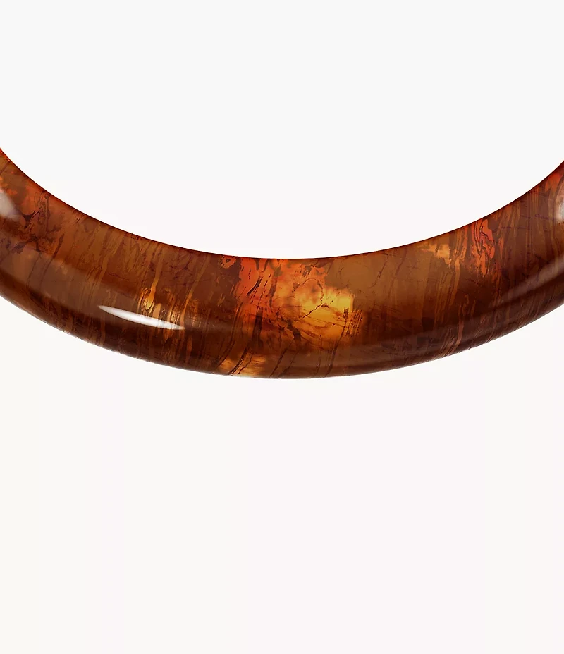 Resin Collection Brown Bangle Bracelet