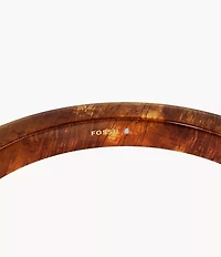 Resin Collection Brown Bangle Bracelet