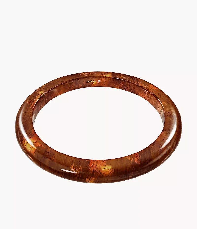 Resin Collection Brown Bangle Bracelet