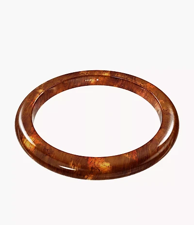 Resin Collection Brown Bangle Bracelet