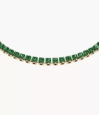 Ellis Pavé Glitz Gold-Tone Brass Tennis Chain Bracelet