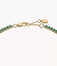 Ellis Pavé Glitz Gold-Tone Brass Tennis Chain Bracelet