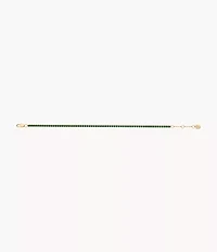 Ellis Pavé Glitz Gold-Tone Brass Tennis Chain Bracelet