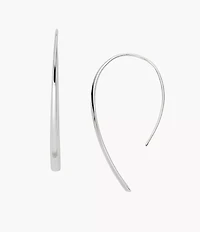 Ellis Stainless Steel Bevel Hoop Earrings