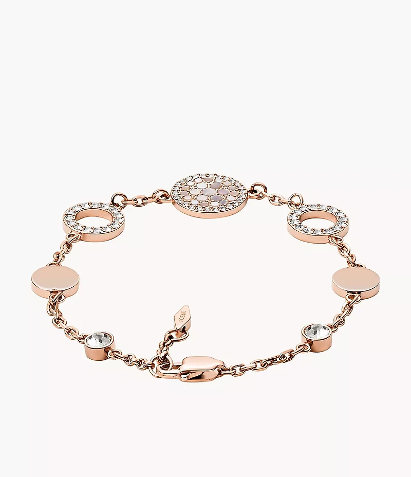 Merrit Mosaic Mother-of-Pearl Disc Station Bracelet