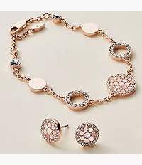 Merrit Mosaic Mother-of-Pearl Disc Station Bracelet