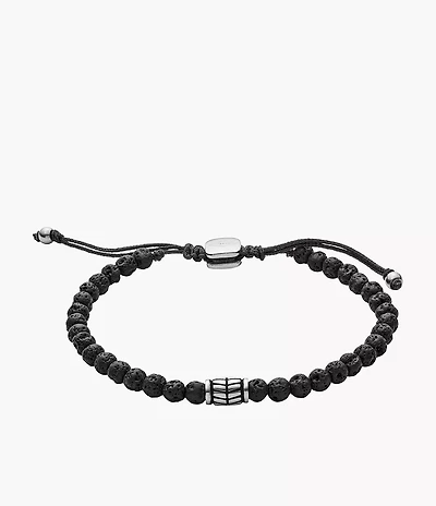 Everett Black Semi-Precious Bracelet