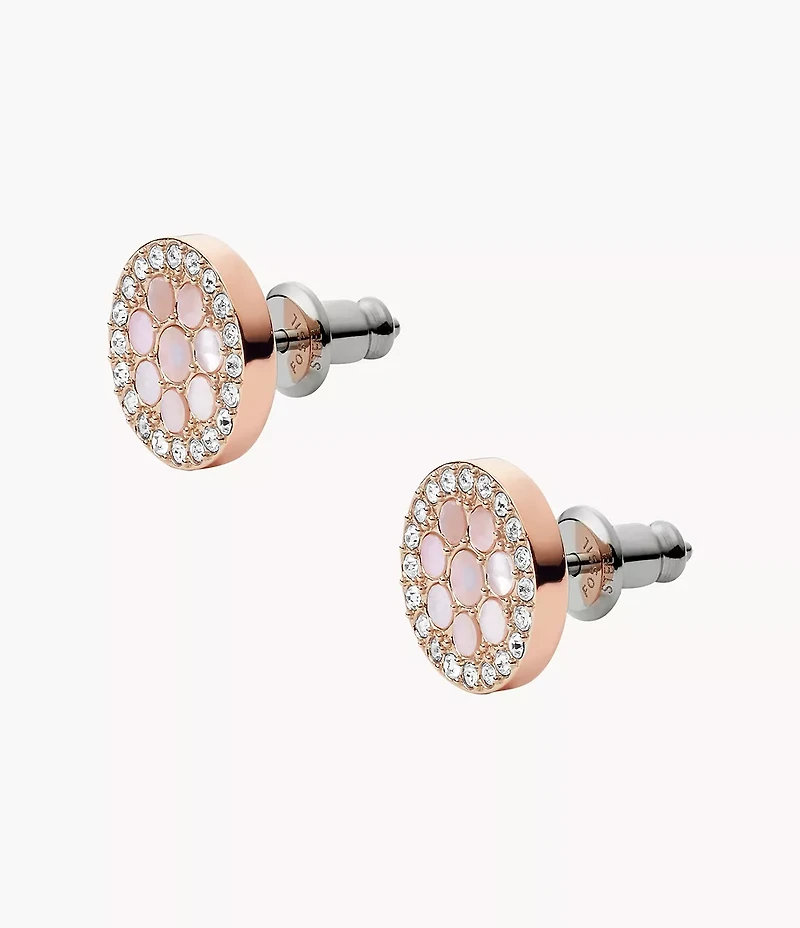 Merrit Mosaic Mother-of-Pearl Stud Earrings