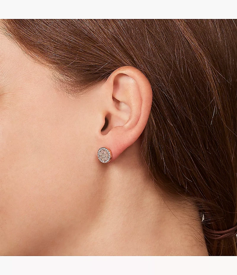Merrit Mosaic Mother-of-Pearl Stud Earrings