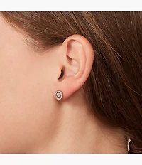 Gray Mother-Of-Pearl Glitz Studs