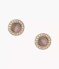 Gray Mother-Of-Pearl Glitz Studs
