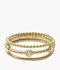 Val Vintage Heritage Gold-Tone Stainless Steel Prestack Ring