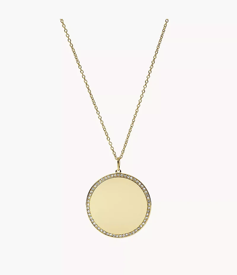 Ellis Gold-Tone Stainless Steel Pendant Necklace