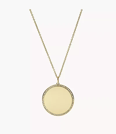 Ellis Gold-Tone Stainless Steel Pendant Necklace