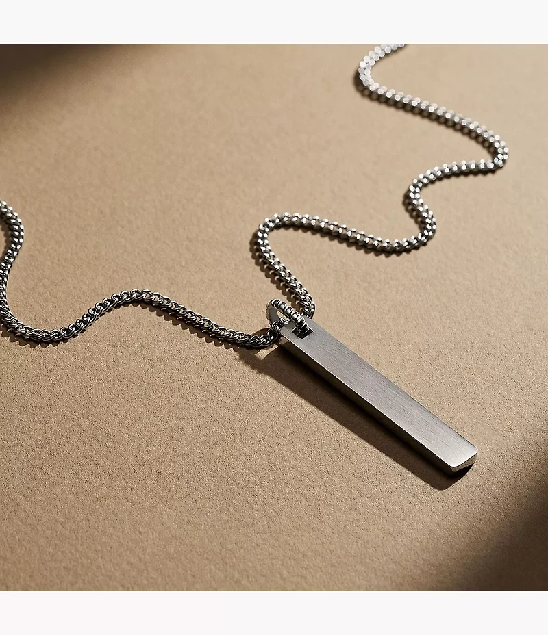 Ellis Vintage Casual Stainless Steel Pendant Necklace